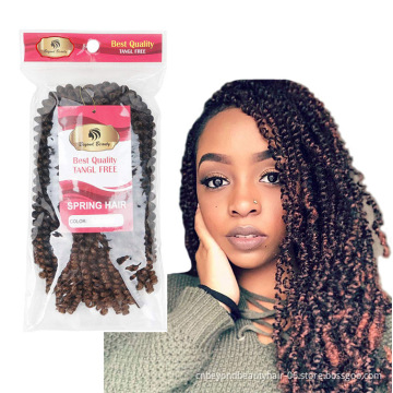 spring twist braids hair ombre color Beyond Beauty Spring Twist crochet braids synthetic braiding hair extension